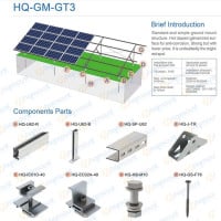 HQ-GT3 Hot Galvanized Solar Ground Mount Racking